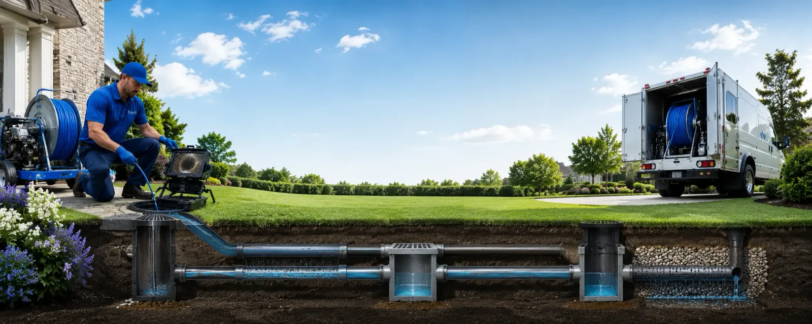 Outdoor drain cleaning information for Lawrence, MI